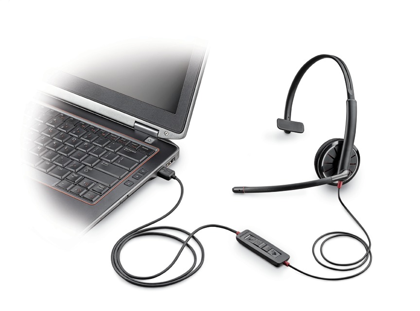 缤特力Blackwire 300 系列之C310-M 单声道USB耳麦