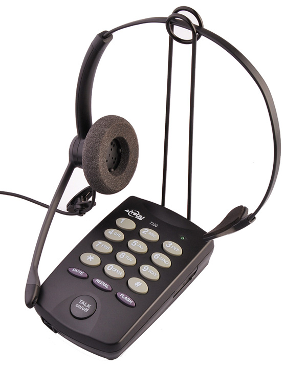 艾特欧T100拨号器+HD510超防噪音耳麦