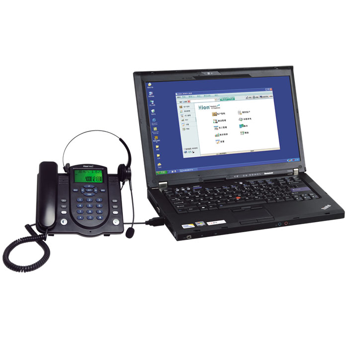 北恩U860呼叫中心录音电话耳机 来电弹屏电话录音客户管理软件 电话耳机 话务耳机电话