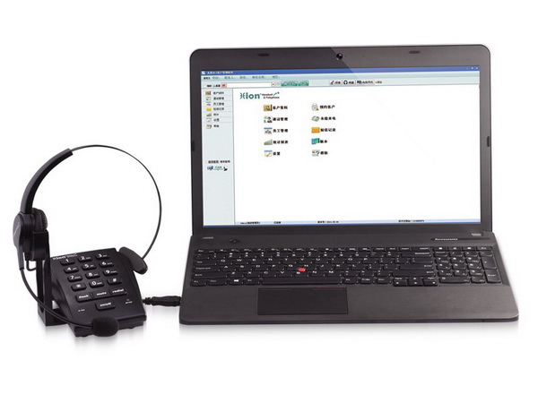 北恩U800呼叫中心录音电话耳机 来电弹屏 客户管理软件 话务耳机电话